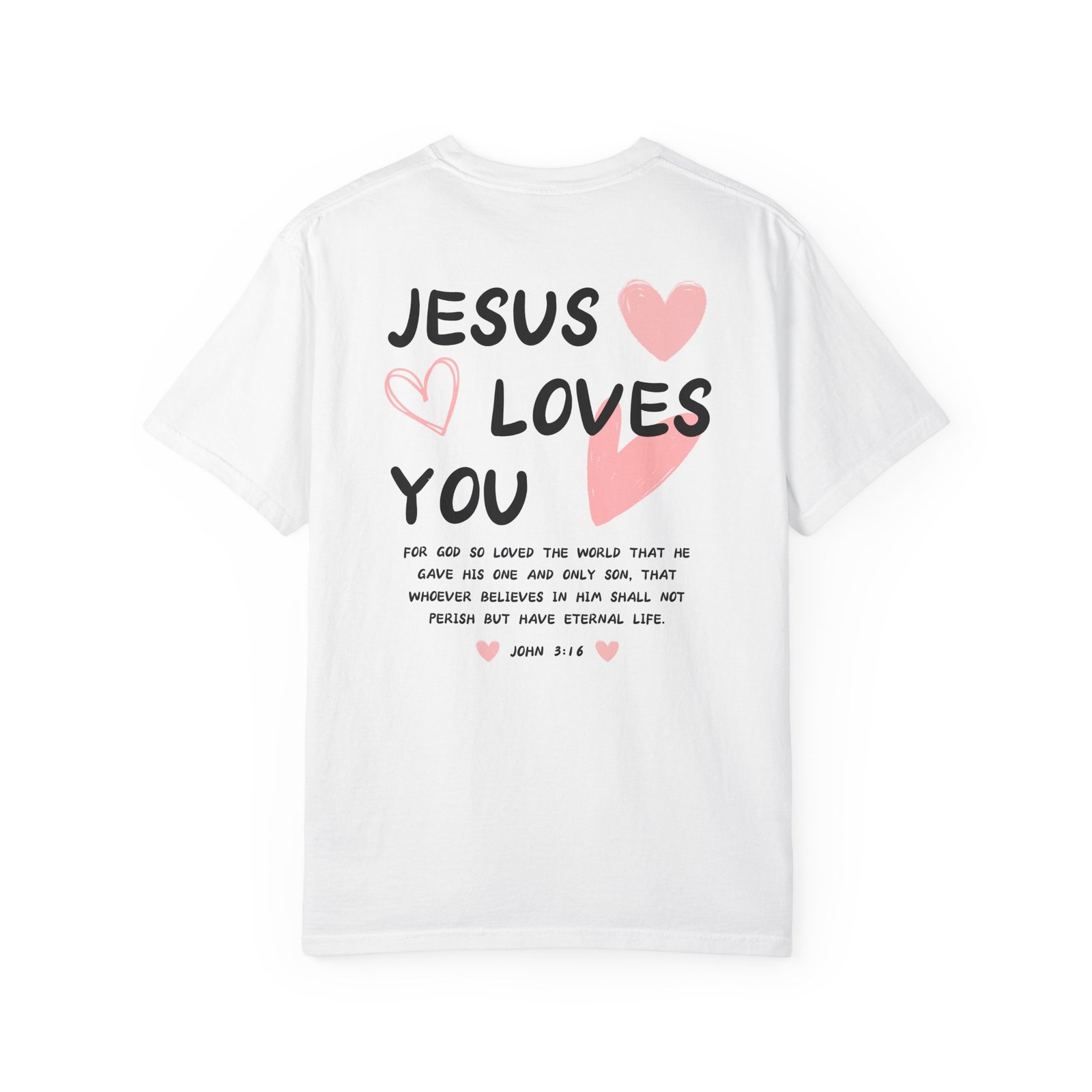 Good News Jesus Loves You T-shirt, Faith-Based Tee, Inspirational Apparel, Unisex Garment Shirt, Christian Gift, Perfect for Holidays - Image 2