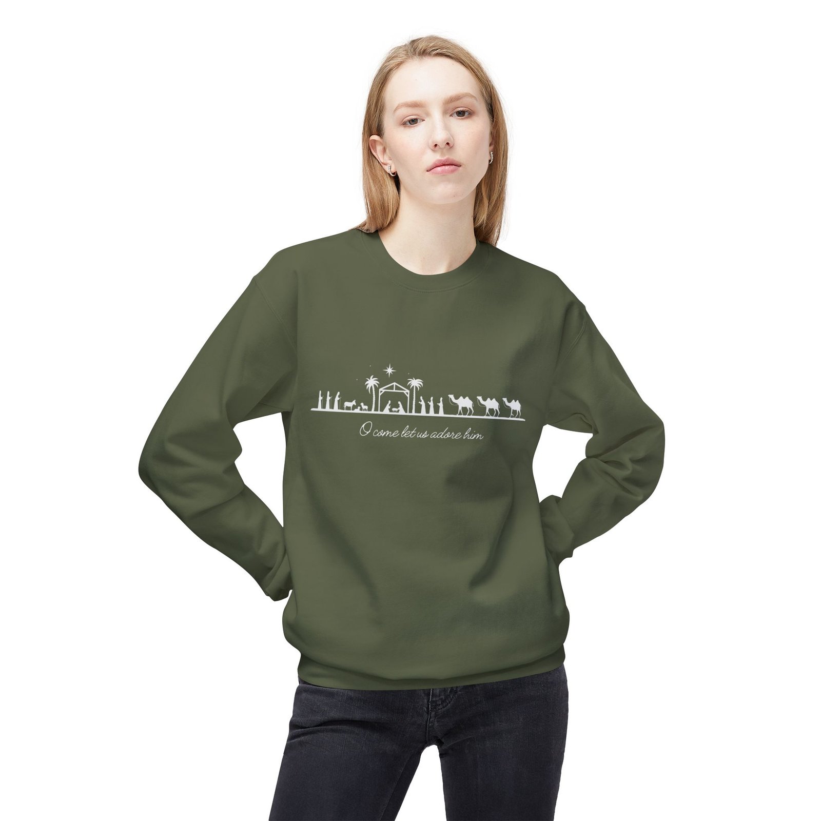 Unisex Midweight Softstyle Fleece Crewneck Sweatshirt - Image 7