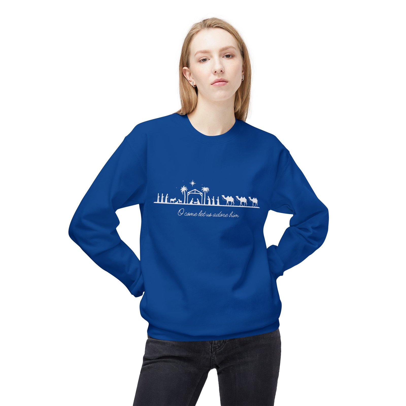 Unisex Midweight Softstyle Fleece Crewneck Sweatshirt - Image 23