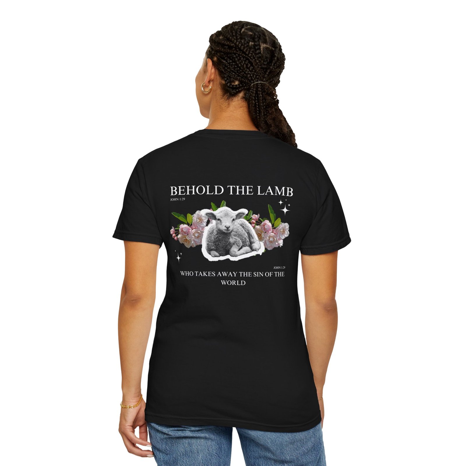 Inspirational Unisex T-Shirt - Behold the Lamb Faith Design - Image 7