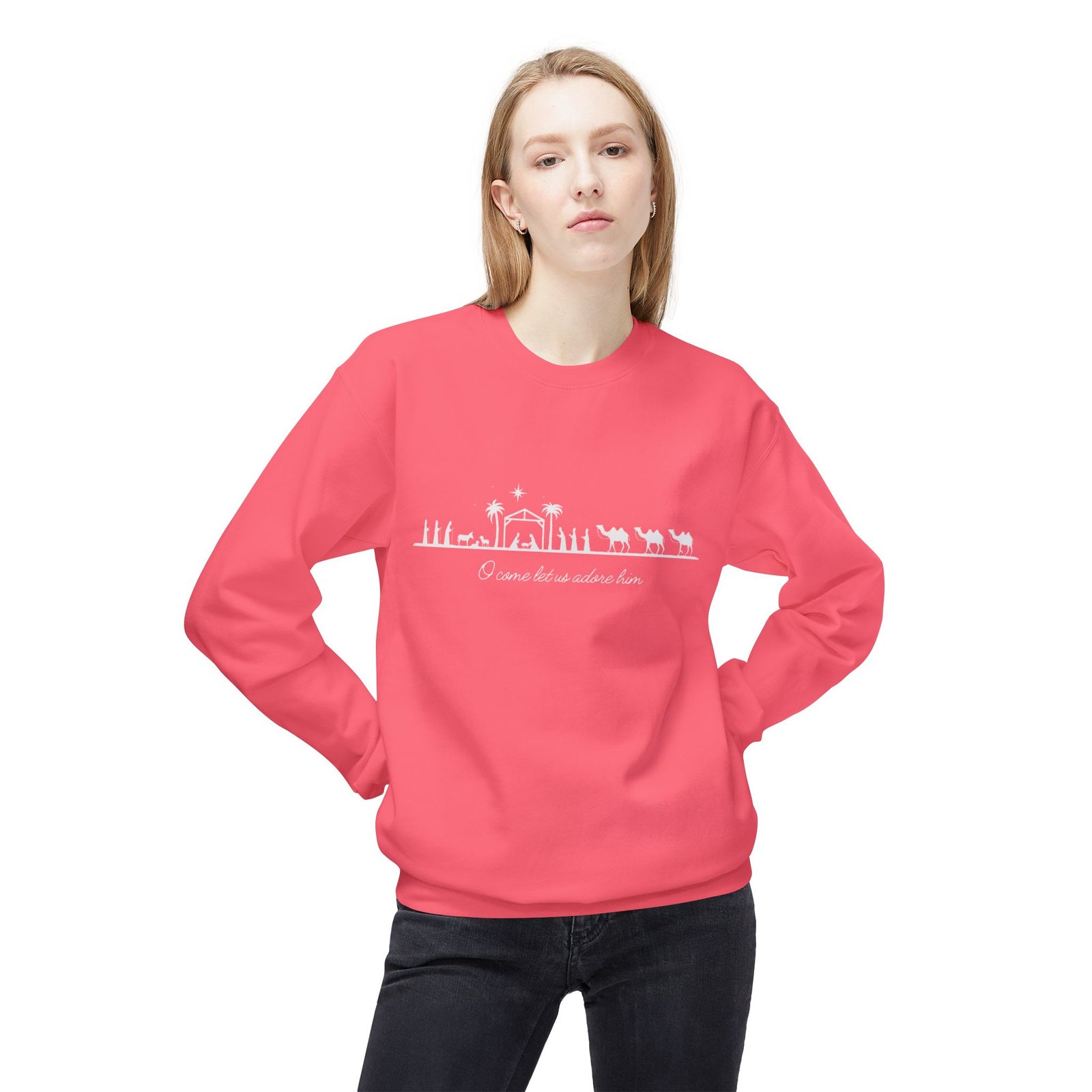 Unisex Midweight Softstyle Fleece Crewneck Sweatshirt - Image 15