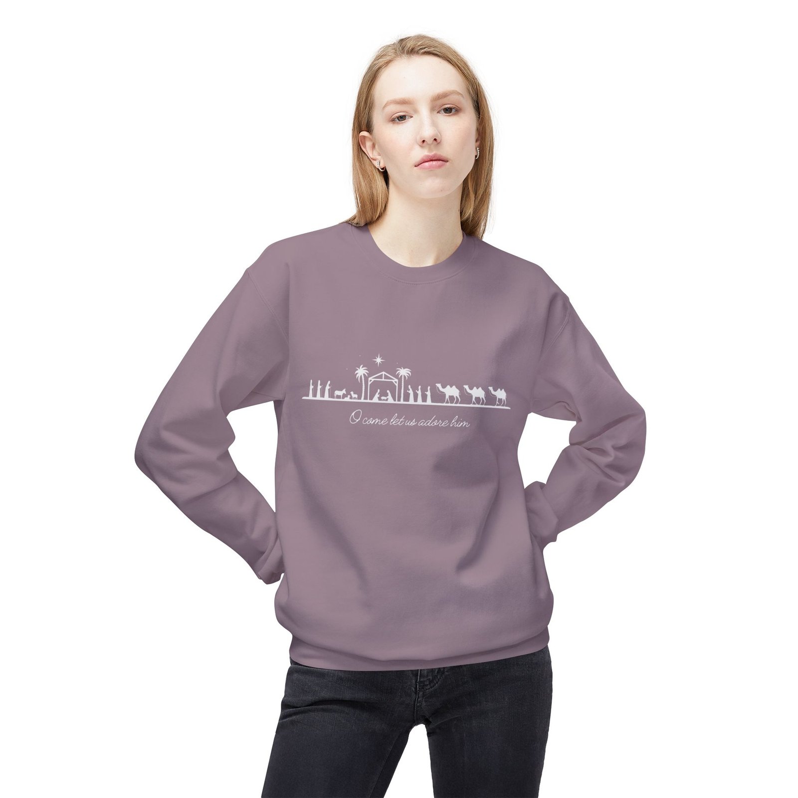 Unisex Midweight Softstyle Fleece Crewneck Sweatshirt - Image 11