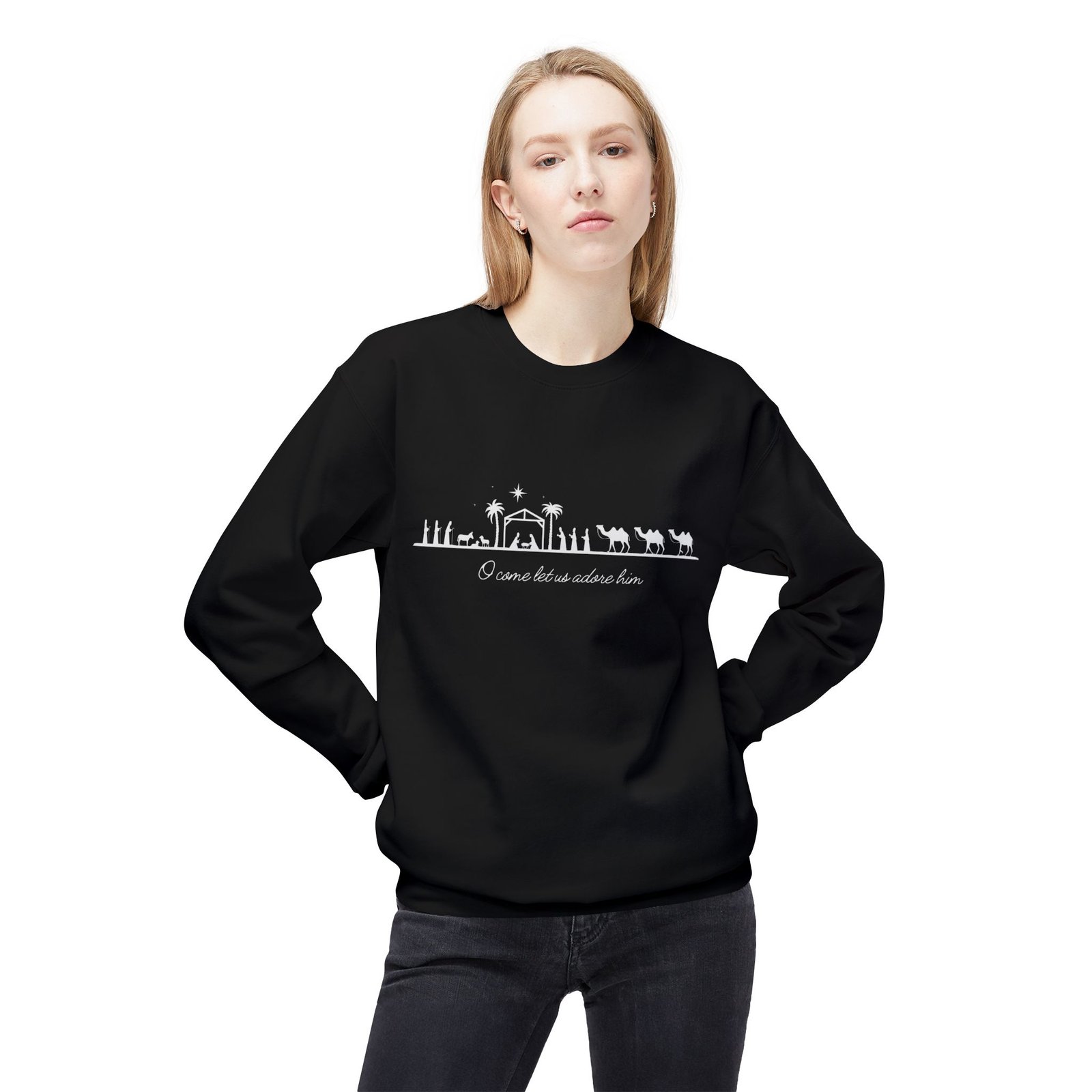 Unisex Midweight Softstyle Fleece Crewneck Sweatshirt - Image 3