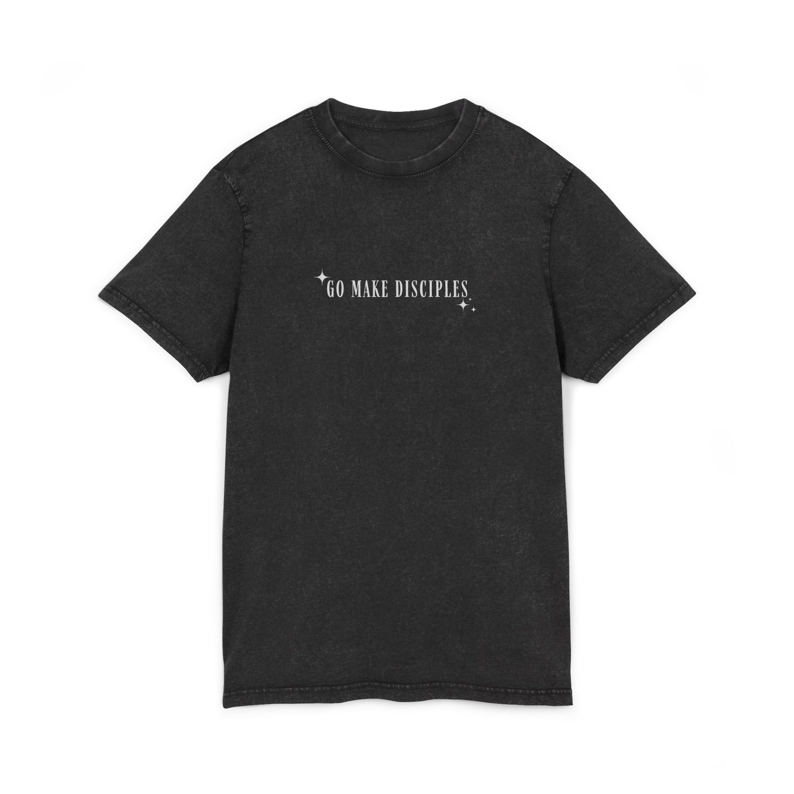 Acid Washed Tee - 'Go Make Disciples' Inspirational T-Shirt